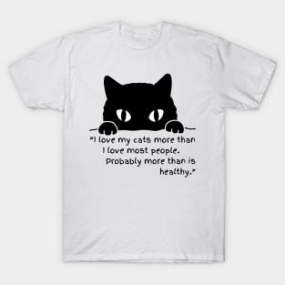 I LOVE CATS/ CUTE KITTY CAT T-Shirt